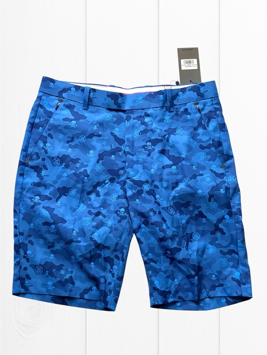 G/FORE Other - G/Fore NWT Casual Golf Shorts Size 32 US In Blue Skull Camo Design Polyester